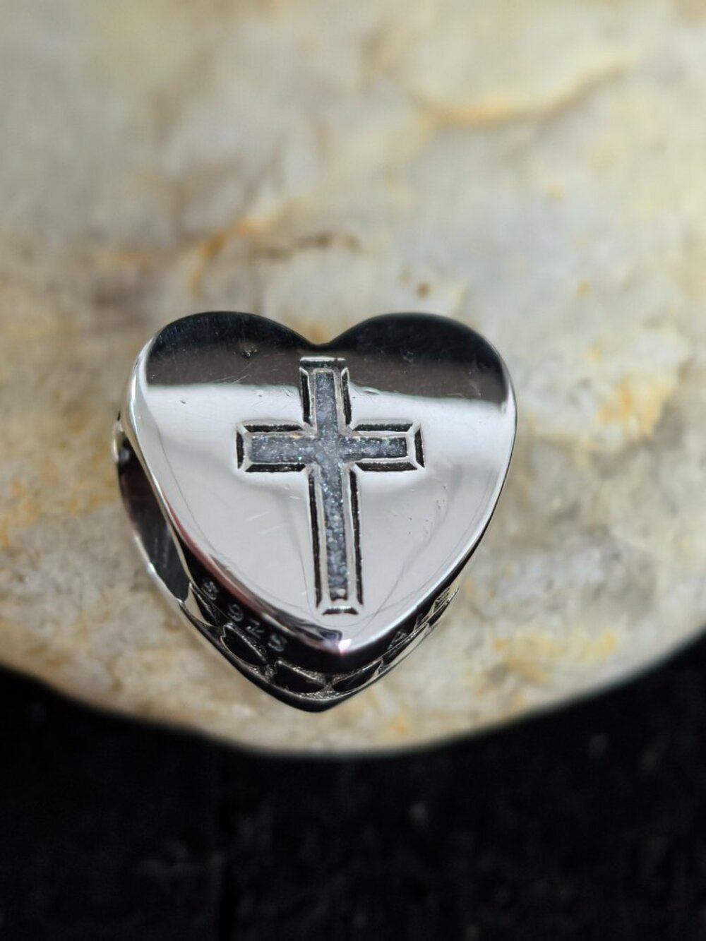 Pandora Faith Heart Exclusive Travel Charm Pendant, S925 Silver (Women's)
